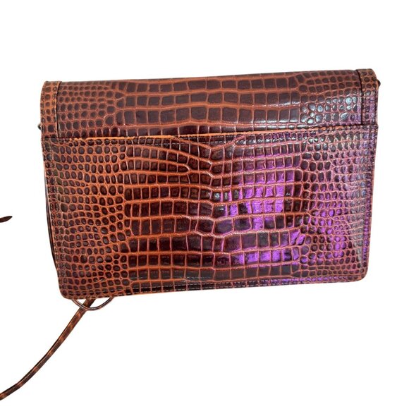 Vintage Jay Herbert New York Brown Leather Handbag/Crossbody Bag Size S - Picture 2 of 10